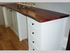 Jarrah kitchen bench tops
